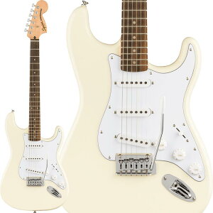 Squier by Fender FSR Affinity Series Stratocaster White Pickguard (Olympic White/Laurel)
