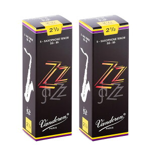 VANDOREN 【2個セット】《硬さ:2-1/2》テナーサックス用リード バンドレン ZZ (ジージー)