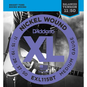 D’Addario XL Nickel Electric Guitar Strings EXL115BT (Balanced Tension Medium/11-50)