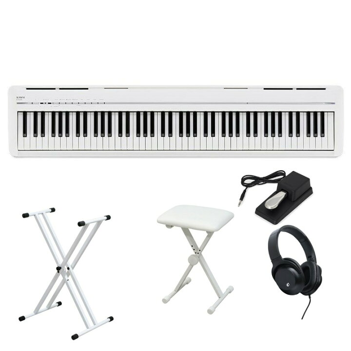 楽天市場】KAWAI ES120W Filo＋純正ダンパーペダル+X型スタンド+X型 