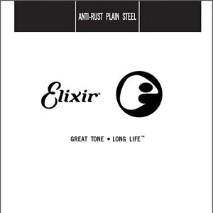 ELIXIR yňSALEz 13015 Anti-Rust Plain Steel String (Single/.015)