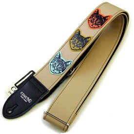 Couch Guitar Strap ニャン・ニャン・ニャン・マルチ [Cat Guitar Strap Multi Colored]