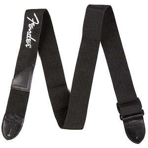 Fender USA yNX}XZ[z Fender Black Polyester Logo Straps (Black/White) [0990662080]