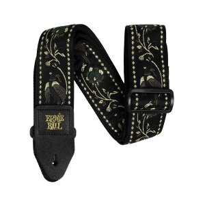 �����z�B ERNIE BALL BLACK PLEASANT PHEASANT JACQUARD STRAP [#5372]