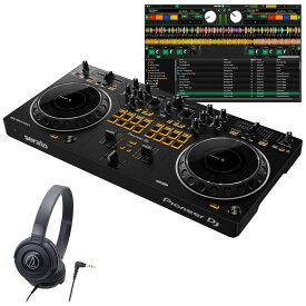 あす楽 Pioneer DJ DDJ-REV1 + ATH-S100BK ヘッドホンセット 【無償ダウンロード版Serato DJ Lite対応】