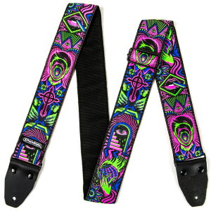 Dunlop (Jim Dunlop) I Love Dust Jacquard Straps Headspace Green (ILD01)