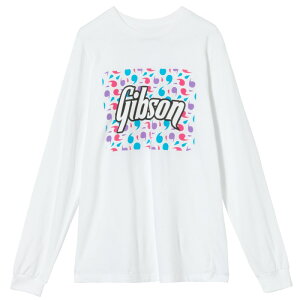 �����z�B Gibson �y�t���Z�[���z Floral Block Logo Long Sleeve Tee (White/M�T�C�Y) [GA-LSTEE-FLRL-WHT-MD]