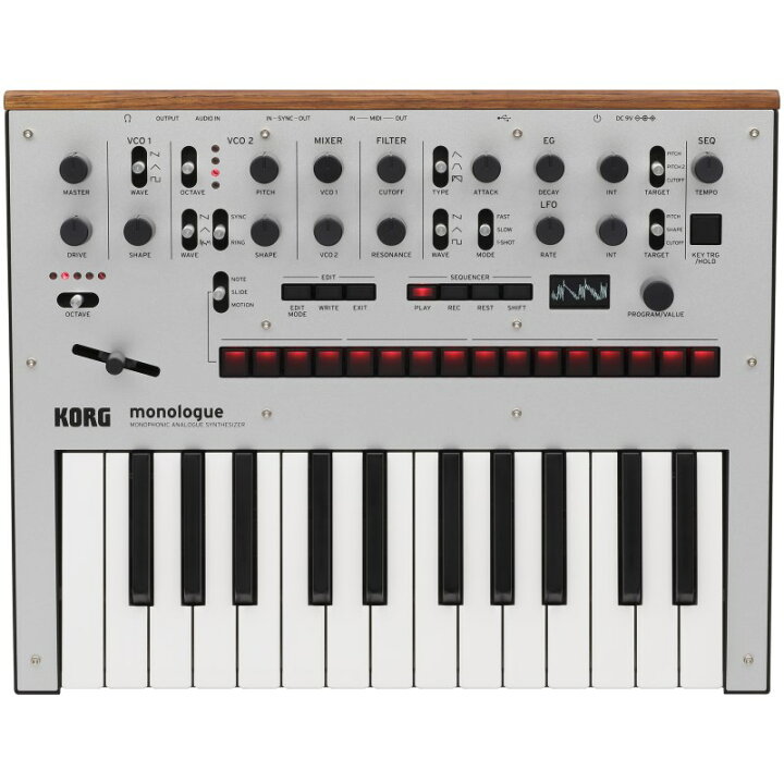 楽天市場】翌日配達 KORG monologue Silver シルバー : イケベ楽器 