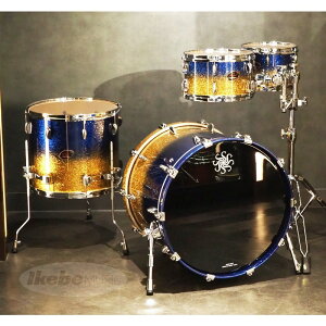 SAKAE OSAKA HERITAGE Evolved 4pc Drum Set / Lazurite Gold [22BD 16FT 12TT 10TT+ダブルタムスタンド]
