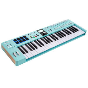 �����z�B Arturia KEYLAB ESSENTIAL 49 MK3 AQUAMARINE (�A�[�g���A)(MIDI�R���g���[���[)(����J���[)(�A�N�A�}����)