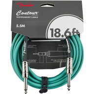 Fender USA CONTOUR SERIES INSTRUMENT CABLE (18.6feet/SHERWOOD GREEN)(#0990571846)