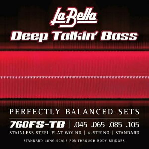 La Bella 760FS-TB / Flat Wound Stainless Steel Bass Strings