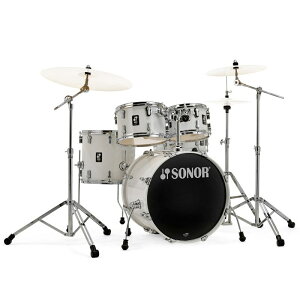 SONOR SN-AQ1ST #PW [AQ1 STUDIO Set / PIANO WHITE]�y�n�[�h�E�F�A�t�� / �V���o���ʔ��z