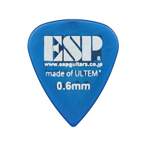 ESP ウルテム製ピック ×10枚セット ティアドロップ/ブルー/0.6mm [PT-PSU06 B]