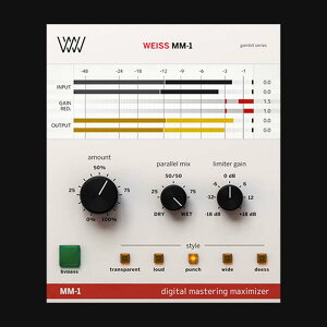 Softube �y : Golden Week Sale�I�zWeiss MM-1 Mastering Maximizer(�\�t�`���[�u)(�v���O�C���\�t�g)(�I�����C���[�i)