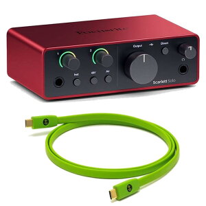 Focusrite Scarlett Solo gen4 + OYAIDEiUSBP[uZbg(Type C to C 1.0m)(2in2outEUSB-C I[fBIC^[tFCX)(tH[JXCg)(ICf)