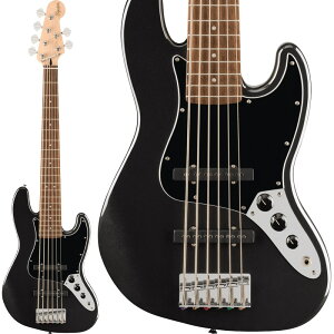 zB Squier by Fender Affinity Series Jazz Bass VI (Black Metallic/Laurel)