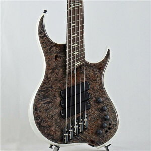 DINGWALL Z3 5strings Maple Burl Top/Alder Back/Wenge Neck (Transparent Charcoal and Ducati White)