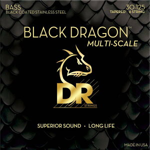 DR DRAGON SKIN�{ BLACK DRAGON Multi-Scale Bass Strings DBSMB6-30 �y6���p/30-125�z