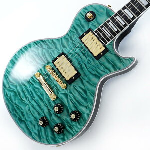 Gibson IKEBE 50th Anniversary 1968 Les Paul Custom 7A Quilt Maple Top Gloss Trans Aqua SN.511028