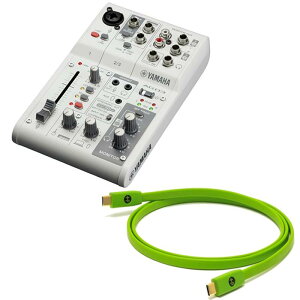 YAMAHA AG03MK2 W + OYAIDEiUSBP[uZbg (}n)(USB~LT[)(zMpC^[tF[X)(Type C to C 1.0m)(ICf)