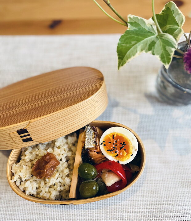 楽天市場】栗久 曲げわっぱ 弁当箱 キッズサイズ 女性用 小判型 国産 