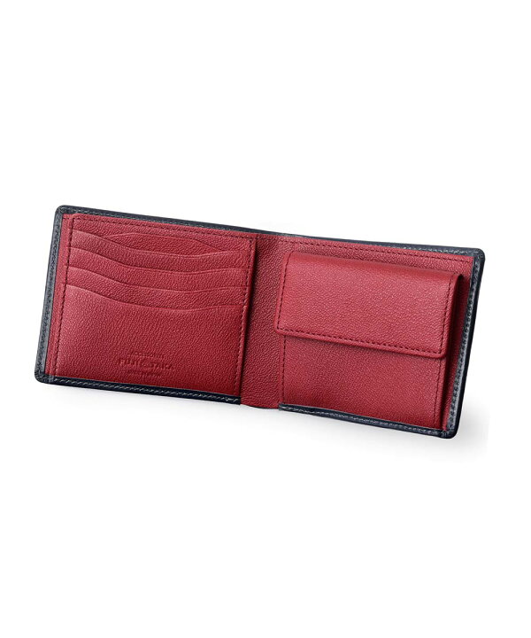 楽天市場】FUJITAKA ACCESSORIES ブライドルレザー 二つ折り財布 