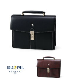 【雑誌掲載】GOLD PFEIL レザービジネスバッグ B5 カブセ　(オックスフォード)　≪本革 コンパクト 小さい メンズ 通勤鞄 社会人 ≫