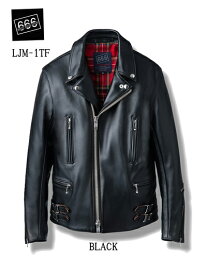 666 ROCK ROCK ROCK WOOL SHEEP SKIN ロック ロック ロック タイトフィット ウールシープスキンレザー サイドベルト ライダースジャケット 「憧れの茶芯!!」 LJM-1TF