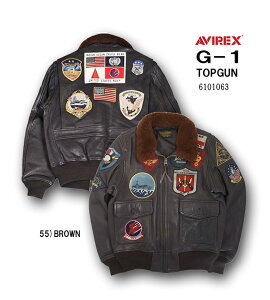 AVIREX/�A�r���b�N�X LEATHER�@�R�r�v�@�S�[�g �g�b�v�K��/ GOAT G-1 TOP GUN�@6101063 783-4950011