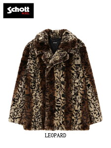 Schott/�V���b�g/LEOPARD FUR PEACOAT/���I�p�[�h �t�@�[�R�[�g