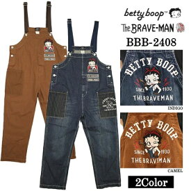 【送料無料!!】THE BRAVEMAN×BETTY BOOP ベティ・ブープ　オーバーオール BBB-2408