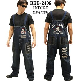 【送料無料!!】THE BRAVEMAN×BETTY BOOP ベティ・ブープ　オーバーオール BBB-2408