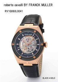 【送料無料】(国内正規品 メーカー保証2年)　 roberto cavalli BY FRANCK MULLER Men's Watch (ロベルト・カヴァリ バイ フランク・ミュラー) メンズ 男性　紳士 ウォッチ　手巻き 腕時計 スイス製　RV1G060L0041