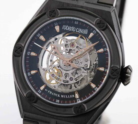 【送料無料】(国内正規品 メーカー保証2年)　 roberto cavalli BY FRANCK MULLER Men's Watch (ロベルト・カヴァリ バイ フランク・ミュラー) メンズ 男性　紳士 ウォッチ　手巻き 腕時計 スイス製　RV1G060M0081