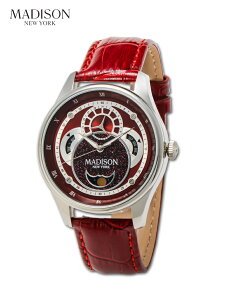 �}�f�B�\�� �j ���[���[�N �����Y �C�J���X �r���v MADISON NEWYORK Icarus Men's Watch MA011011-4