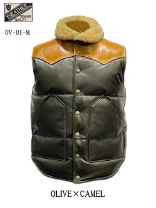 Y'2 leather ���C�c�[���U�[�FOIL SOFT HORSE & MOUTON DONW VEST �I�C���\�t�g�z�[�X�@�A���h�@�}�E���e���@�_�E���x�X�g �����Y�@�j���@�a�m�@�n�v�uOV-01-M�v