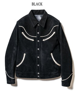 Y'2 LEATHER ���C�c�[���U�[ �X�e�A�[�@�X�G�[�h �T�h���z�[�X�@�E�G�X�^���V���c�@�W���P�b�g�@�F STEER SUEDE & SADDLE HORSE WESTERN SHIRT JACKET�@WJ-04
