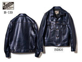 【送料無料】Y'2 leather ワイツーレザー：INDIGO HORSE インディゴホース　Gジャン オリジナルハンガー&テーラーバッグ付き！ 日本製 made in japan 3rd Type　IB-139