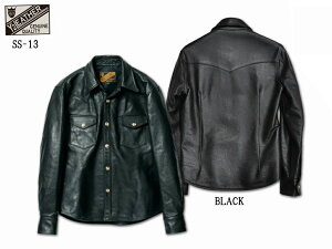 Y'2 leather�@STEER OIL WESTERN SHIRT ���C�c�[���U�[ �X�e�A�I�C�� �E�G�X�^���V���c SS-13 BLACK