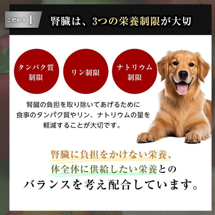 楽天市場】【腎臓】和漢みらいのドッグフード 特別療法食（1kg×1袋）＋ 