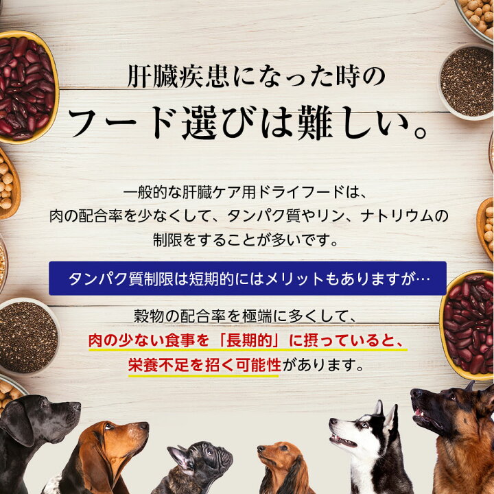 楽天市場】【肝臓用】和漢みらいのドッグフード 特別療法食（1kg×1袋 