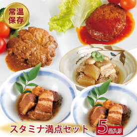 スタミナ満点セット 【 手作りお惣菜セット 】 レトルト惣菜 和食 洋食 国産 詰め合わせ セット レトルト食品 常温保存 お惣菜 いつでもデリカ 肉 魚 おかず 非常食 保存食 1人暮らし 総菜 仕送り 防災食 防災セット 震災用 備蓄セット キャンプ アウトドア キャンプ飯