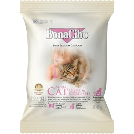 【成猫用・低カロリーキャットフード】ボナシーボ/BonaCibo チキン・アンチョビ＆ライス 100g