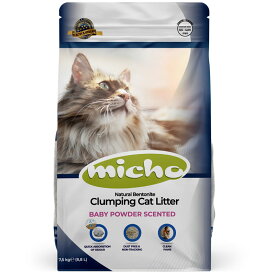 【猫砂】MICHO(ミーチョ)100％天然ベントナイト固まる猫砂 長毛種に適した粗目 7.5kg