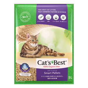 【猫用トイレ猫砂】Cat’s Best キャッツベスト・スマートペレット 5L (木製 トイレに流せる)