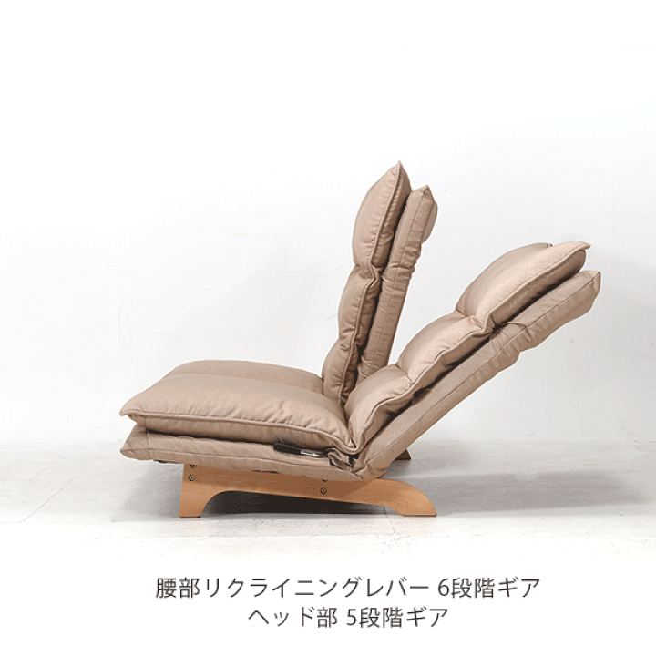 楽天市場】座椅子ソファ 2P 二人掛け ハイバック リクライニング 北欧