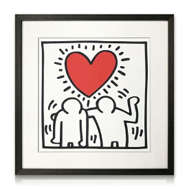 アートパネル Keith Haring キース・ヘリング Untitled (be mine), 1987 キース ヘリング モダン 玄関 アートフレーム おしゃれ 絵画 額入り フレーム付き インテリア 壁掛け 寝室 リビング ギフト プレゼント 新生活 送料無料 ssx