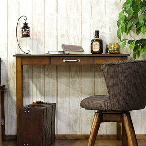 デスク ライティングデスク パソコンデスク アンティーク 北欧 シャビー シャビーシック フレンチカントリー レトロ 木製 天然木 ネイルデスク ブラウン ナチュラル ホワイト シンプル おし