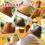 日本全国味噌食べくらべセット・Mサイズ 北海道味噌 越後味噌 仙台味噌 信州味噌 江戸甘味噌 八丁味噌 西…